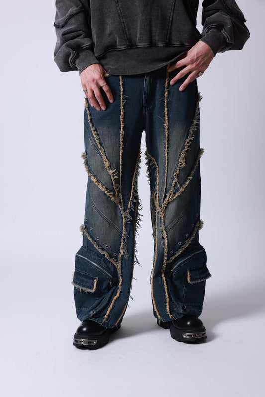 【P.N UNDERGROUND】フリンジカーゴパンツ (735433)