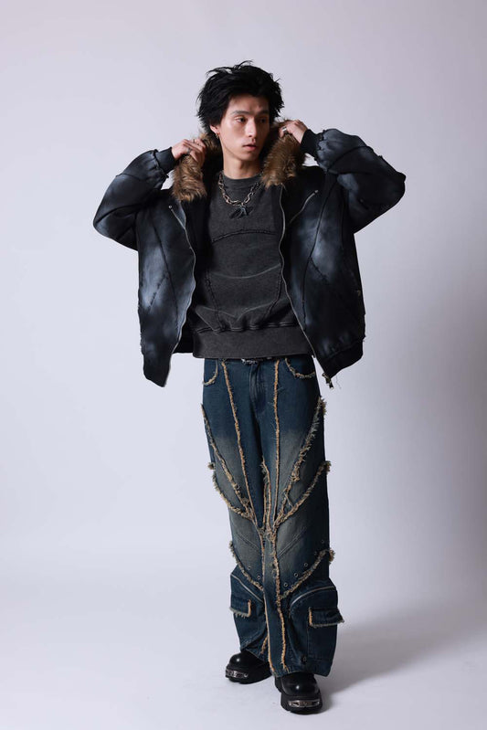 【P.N UNDERGROUND】ファー脱着スプレーフードBZ (735430)