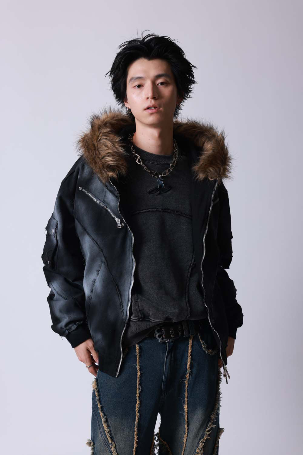 【P.N UNDERGROUND】ファー脱着スプレーフードBZ (735430)