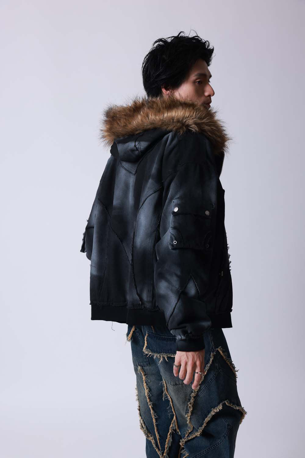 【P.N UNDERGROUND】ファー脱着スプレーフードBZ (735430)