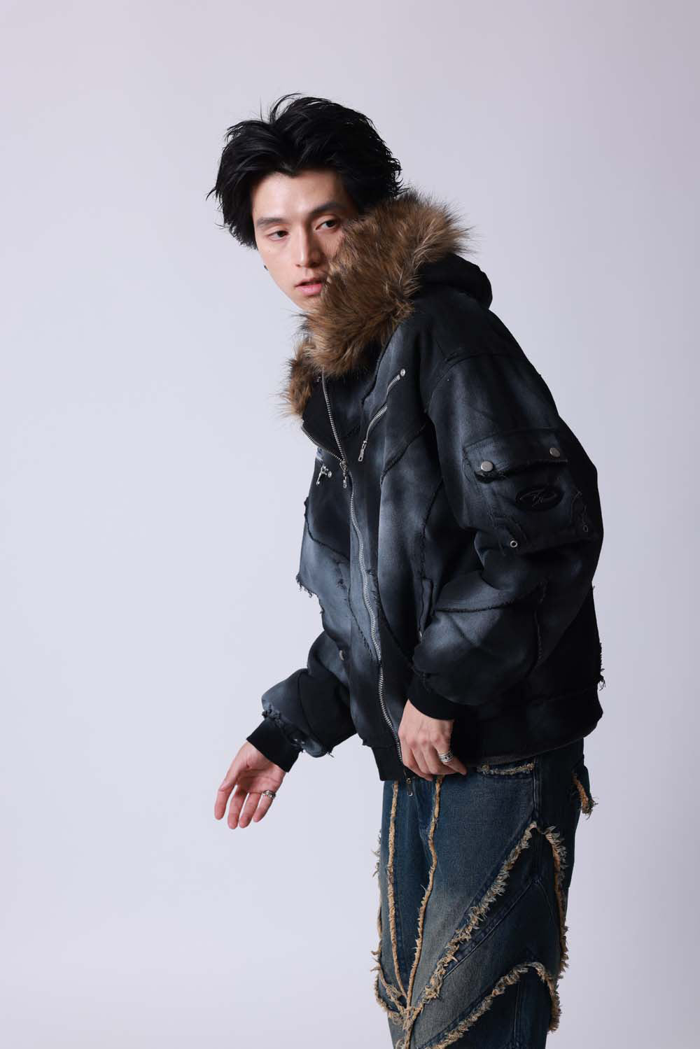 【P.N UNDERGROUND】ファー脱着スプレーフードBZ (735430)