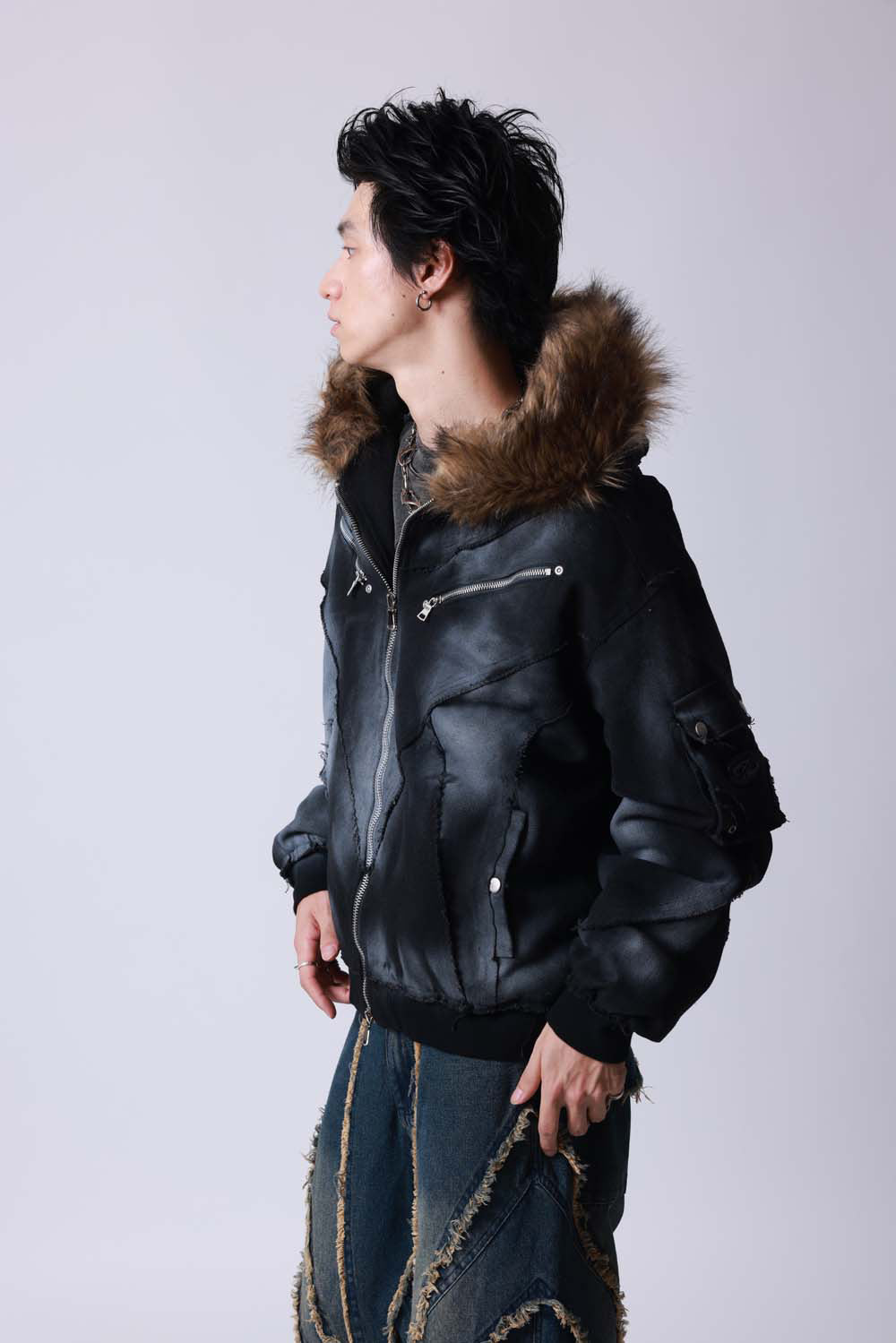 【P.N UNDERGROUND】ファー脱着スプレーフードBZ (735430)