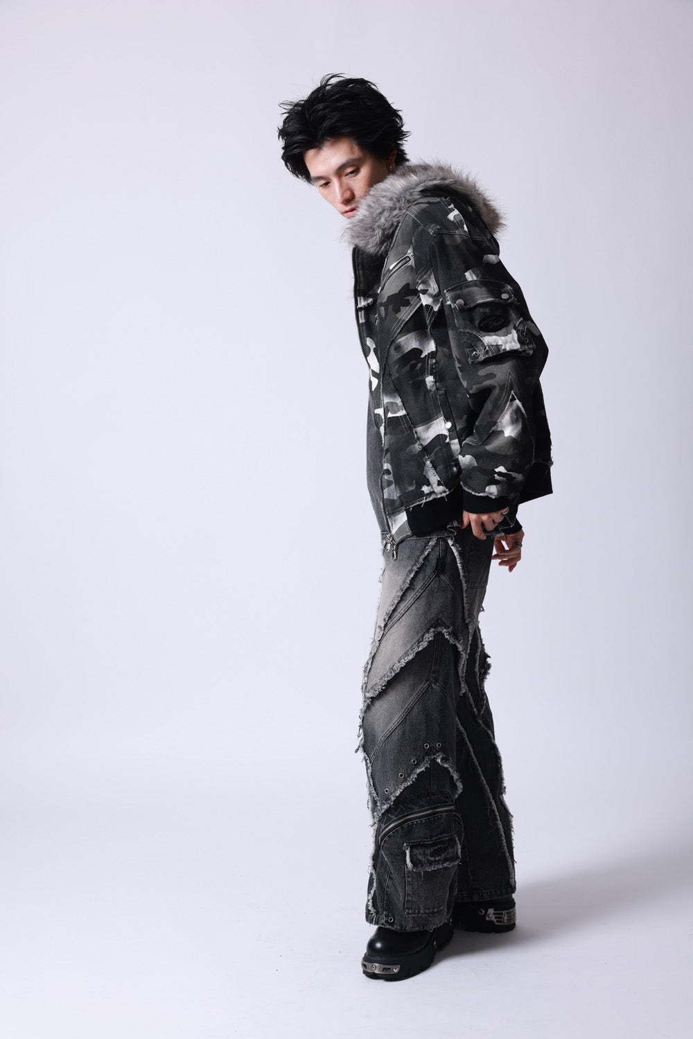 【P.N UNDERGROUND】ファー脱着スプレーフードBZ (735430)