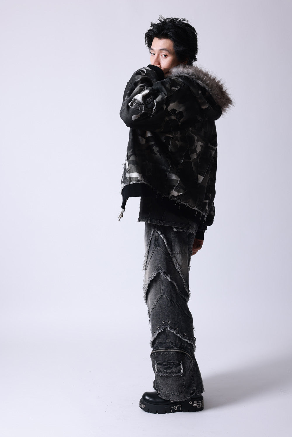 【P.N UNDERGROUND】ファー脱着スプレーフードBZ (735430)