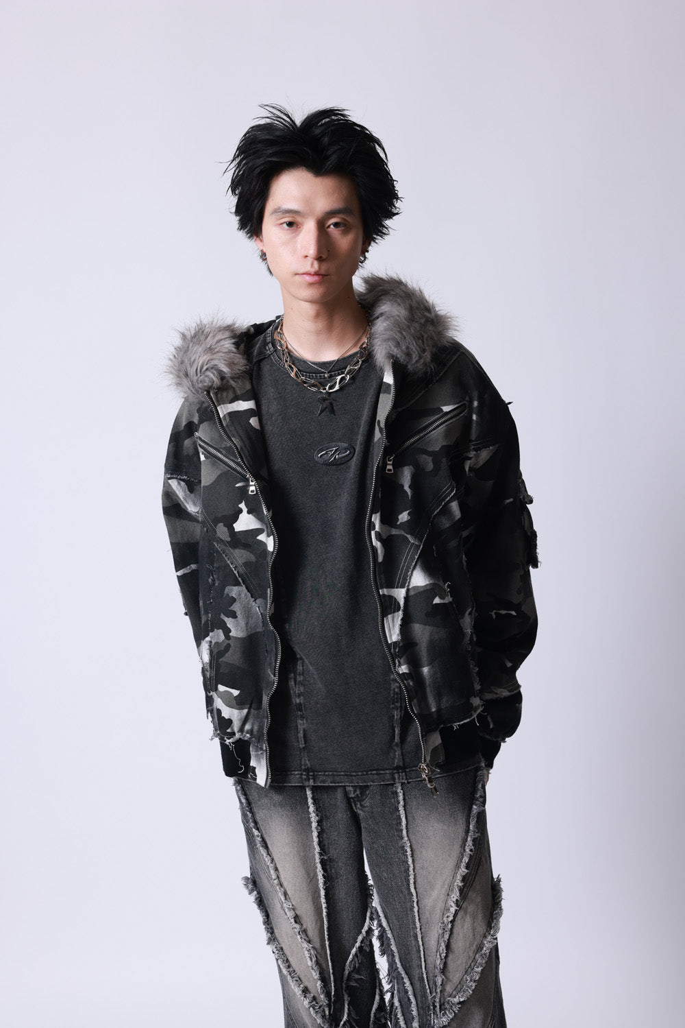 【P.N UNDERGROUND】ファー脱着スプレーフードBZ (735430)