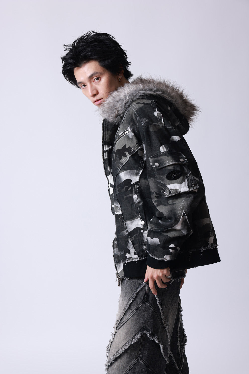 【P.N UNDERGROUND】ファー脱着スプレーフードBZ (735430)