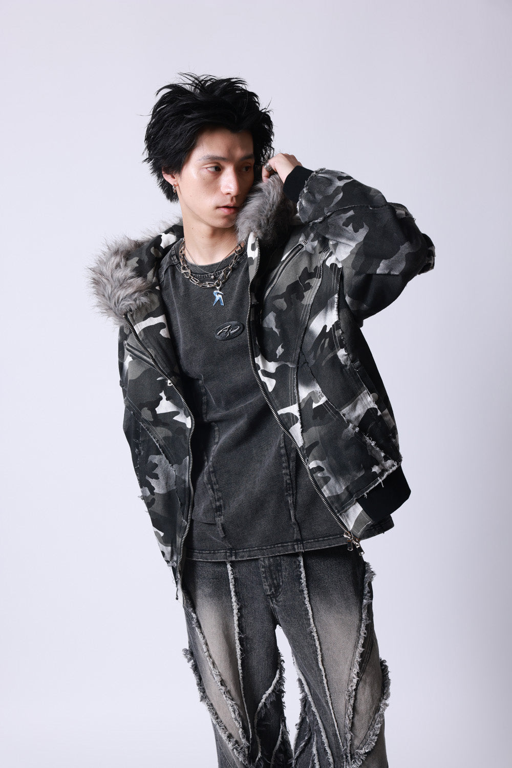 【P.N UNDERGROUND】ファー脱着スプレーフードBZ (735430)