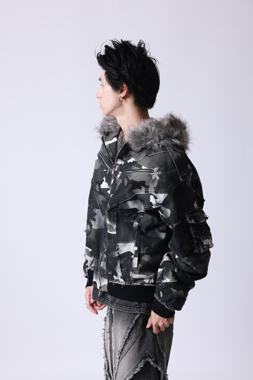 【P.N UNDERGROUND】ファー脱着スプレーフードBZ (735430)