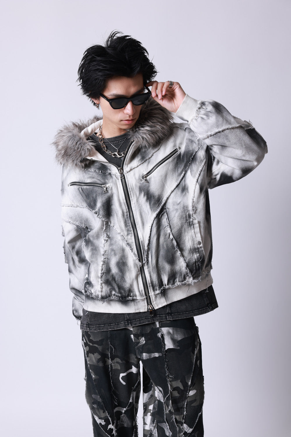 【P.N UNDERGROUND】ファー脱着スプレーフードBZ (735430)