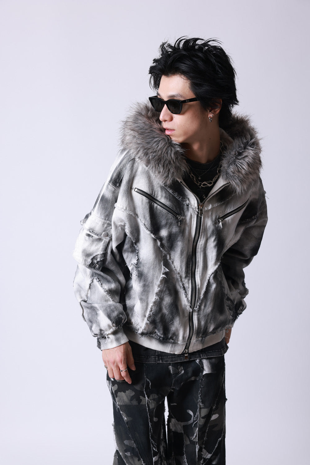 【P.N UNDERGROUND】ファー脱着スプレーフードBZ (735430)