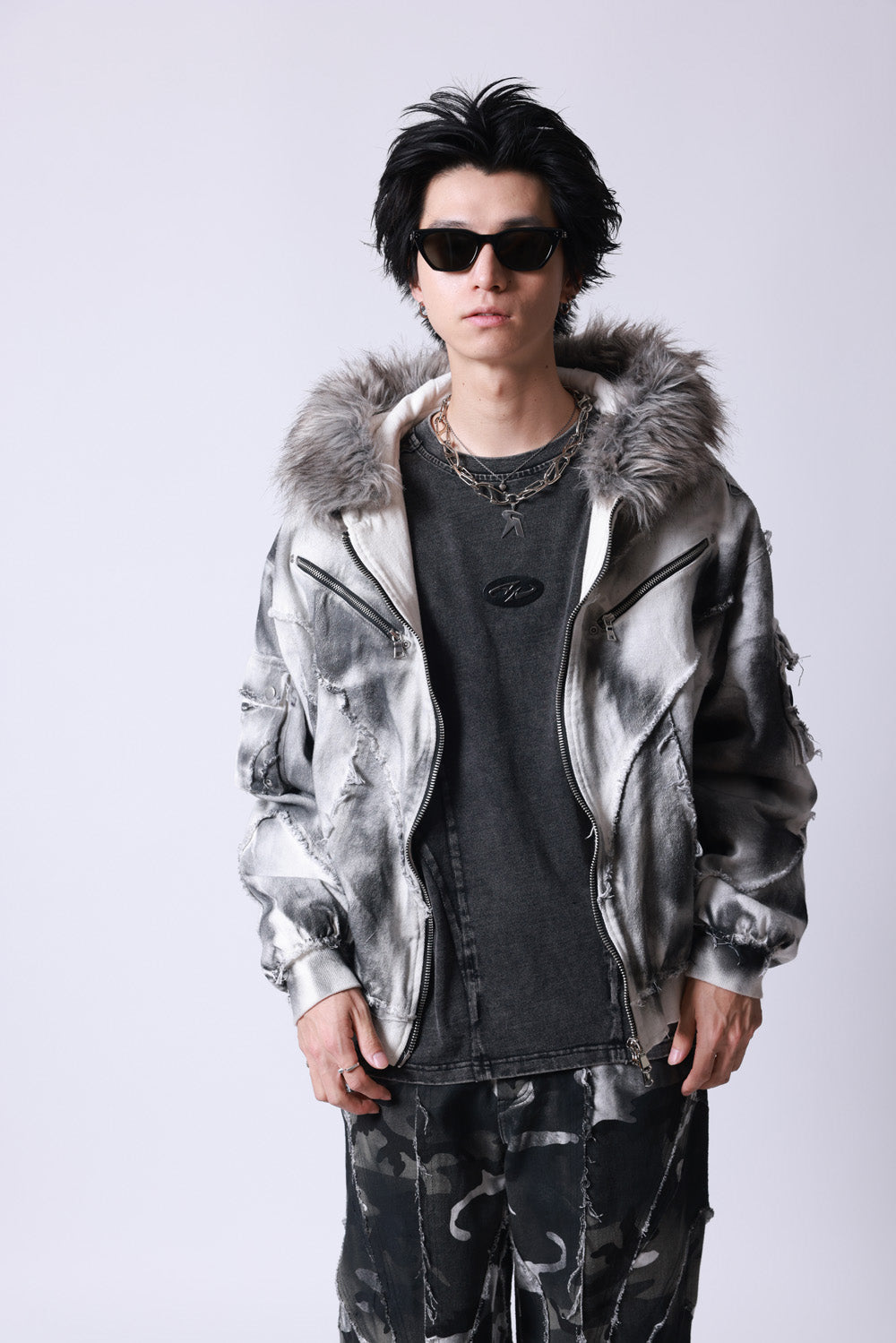 【P.N UNDERGROUND】ファー脱着スプレーフードBZ (735430)