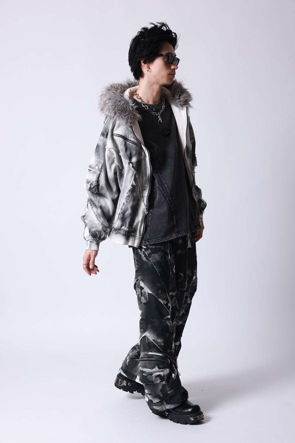 【P.N UNDERGROUND】ファー脱着スプレーフードBZ (735430)