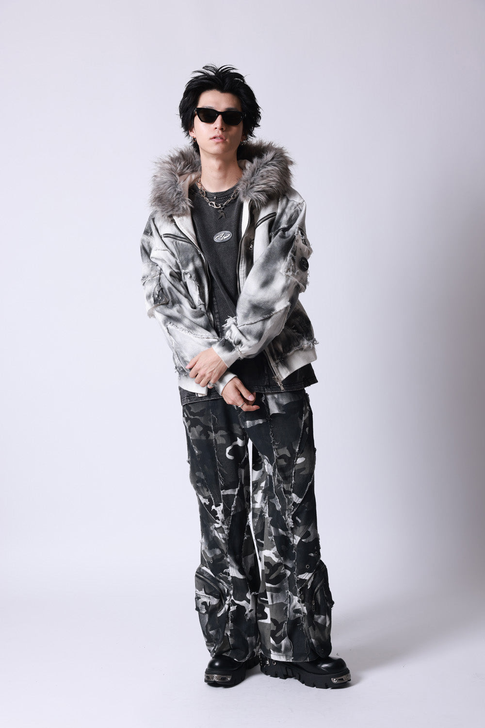 【P.N UNDERGROUND】ファー脱着スプレーフードBZ (735430)