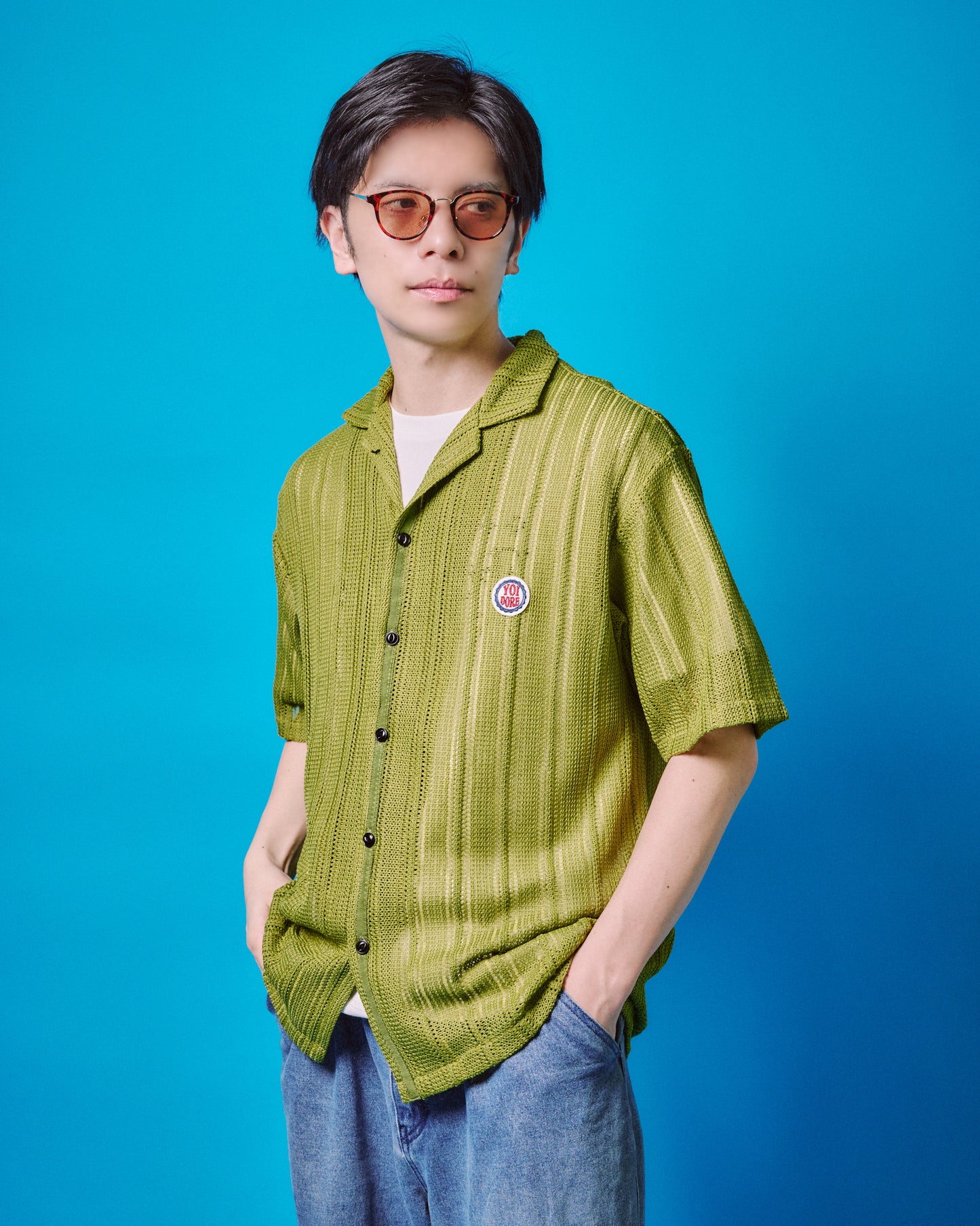 【YOIDORE】YOIDOREビールシアーシャツ (825712)