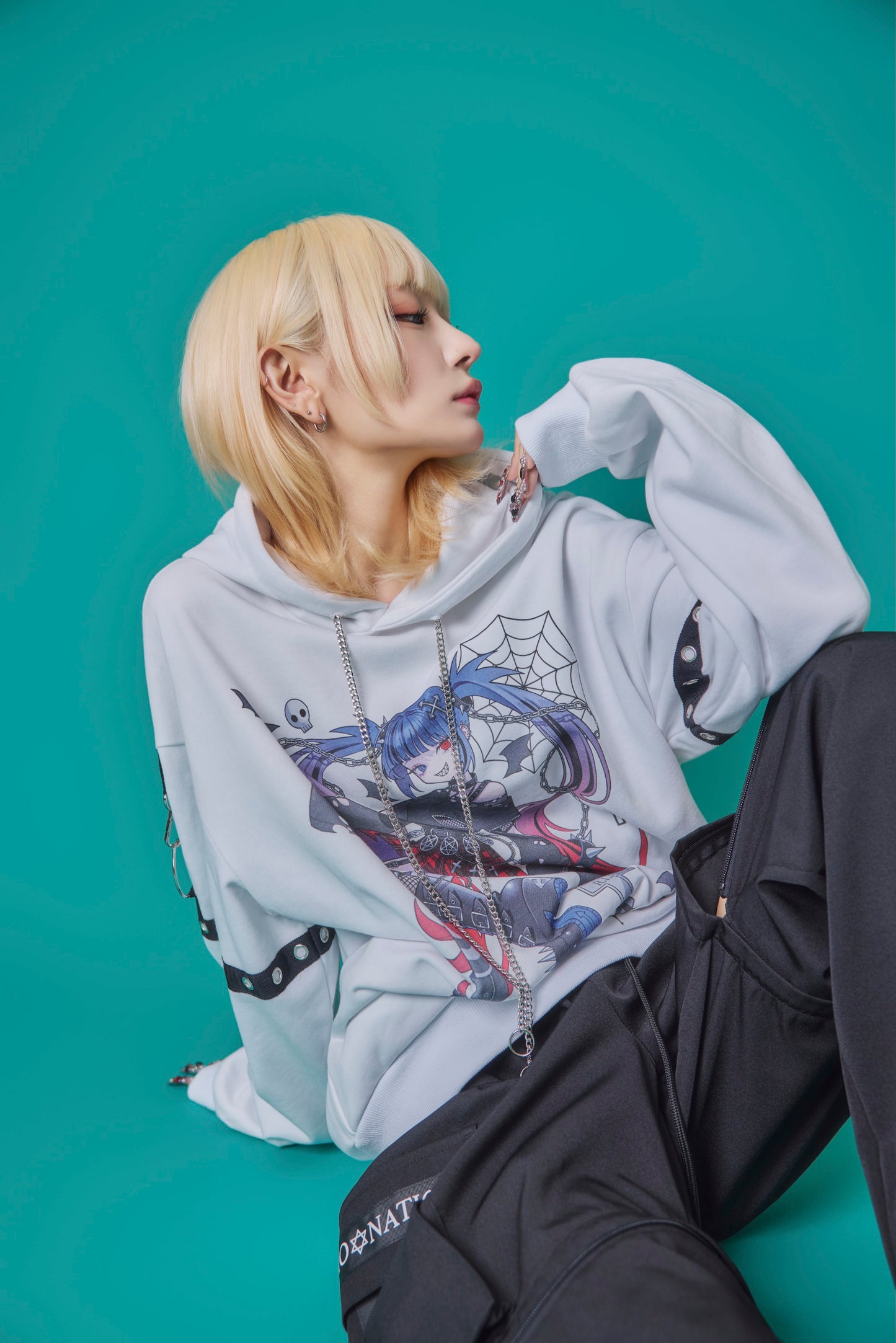 【PSYCHO NATION】× 寝田ルネ パンクパーカー (735500)