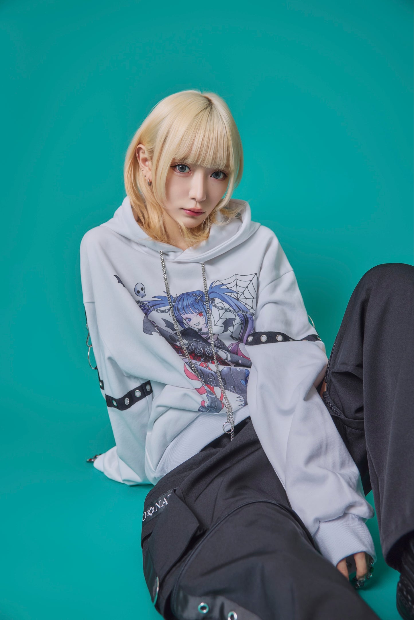 【PSYCHO NATION】× 寝田ルネ パンクパーカー (735500)