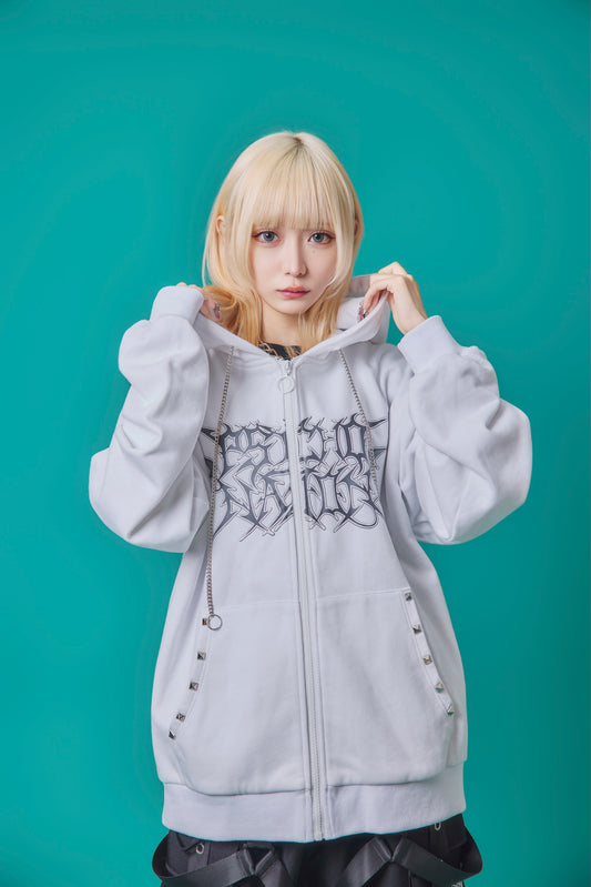 【PSYCHO NATION】× 寝田ルネ うさ耳メイド ZIPパーカー (735501)