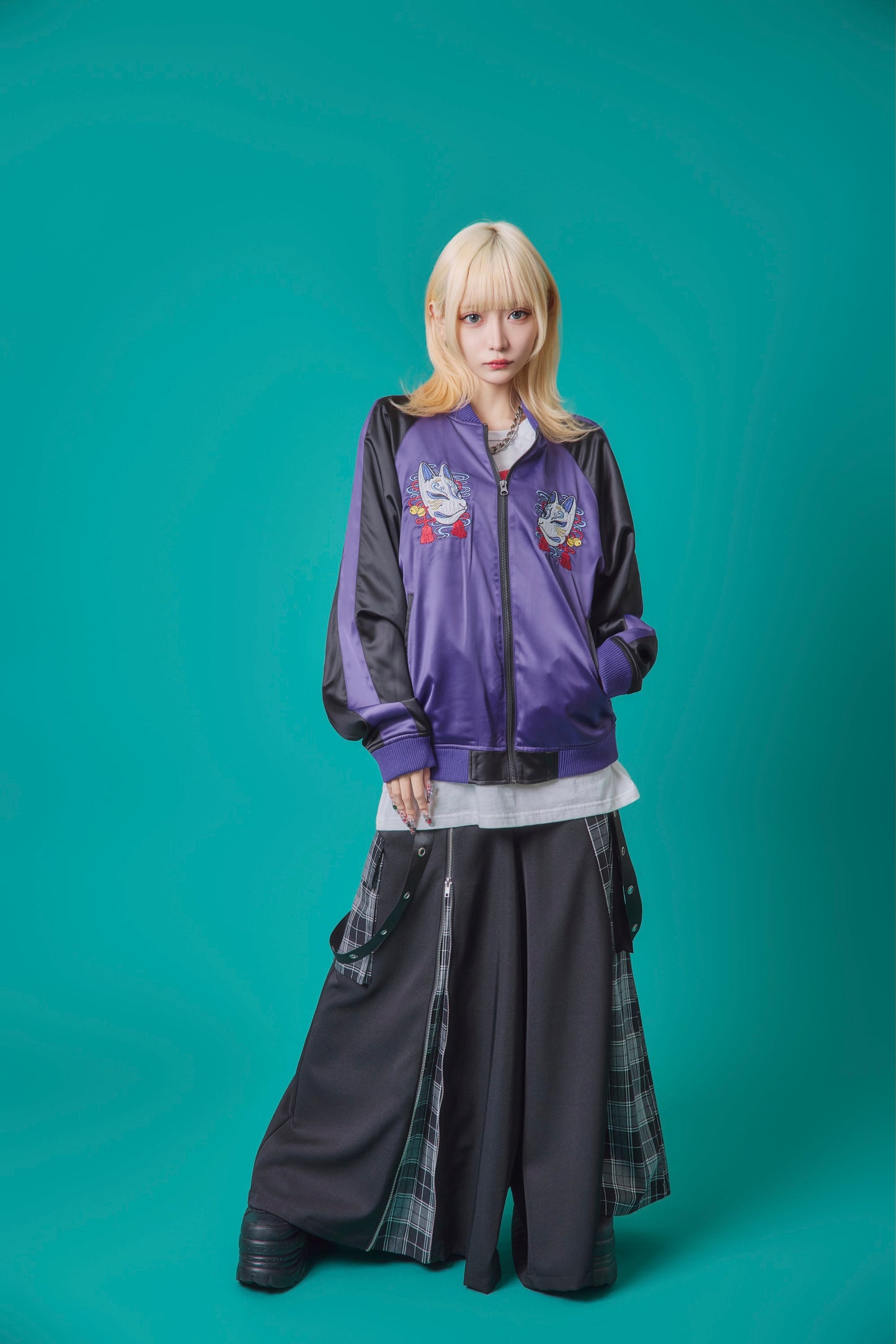 【PSYCHO NATION】× 寝田ルネ 龍着物スカジャン (735000)