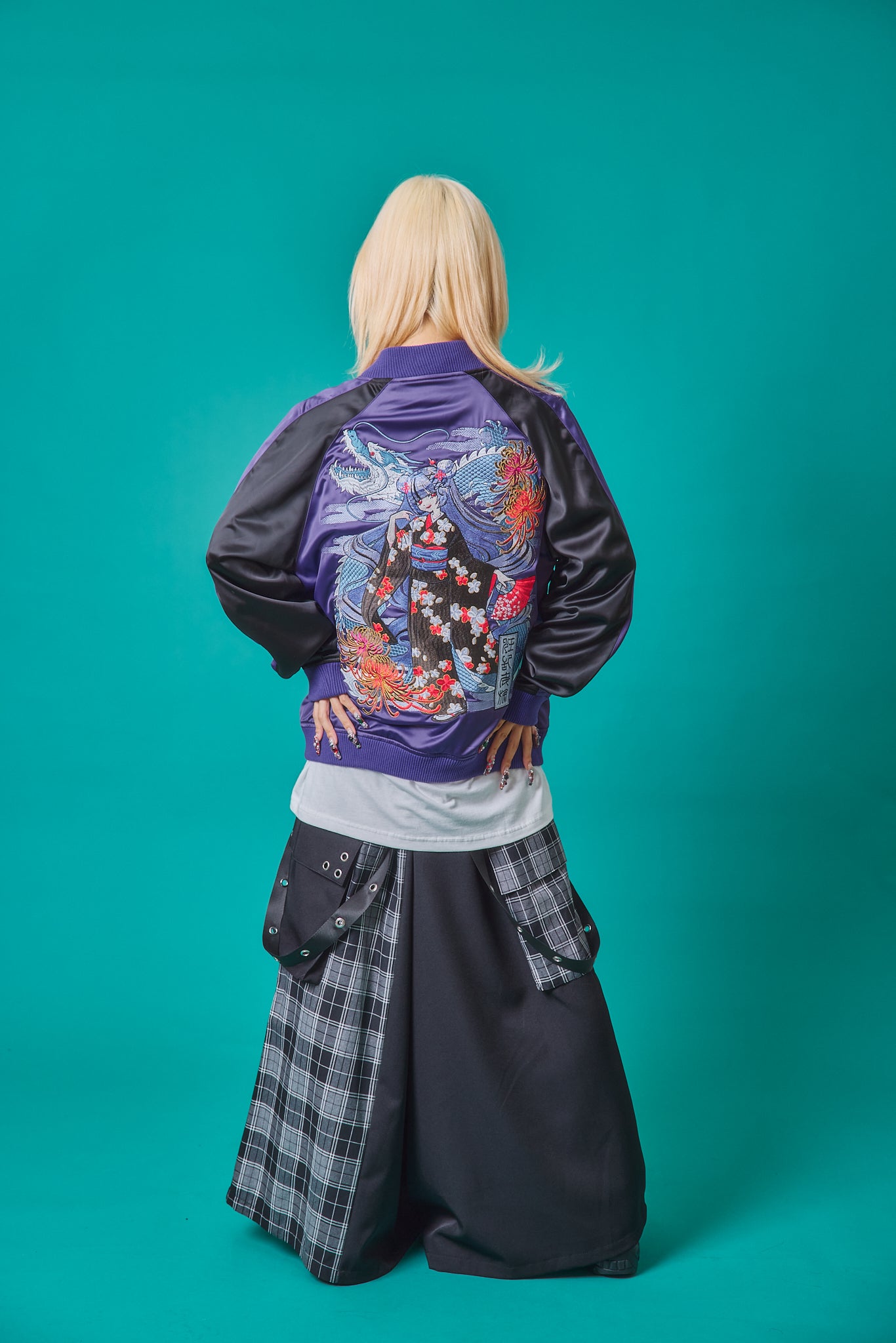 【PSYCHO NATION】× 寝田ルネ 龍着物スカジャン (735000)