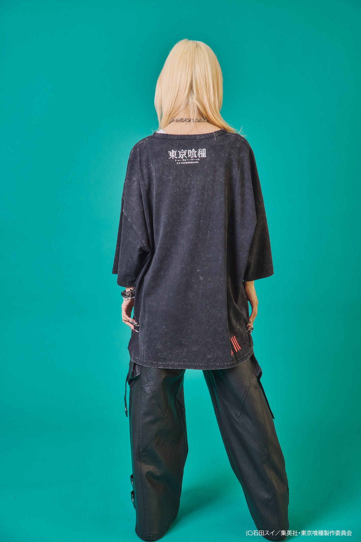 【P.N UNDERGROUND×東京喰種】鈴屋什造ダメージ TEE (735622)