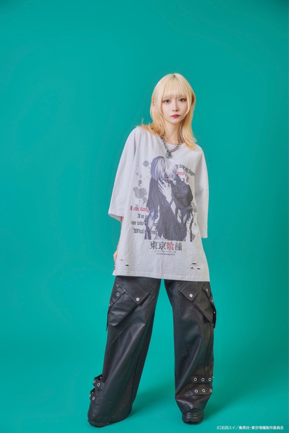 【P.N UNDERGROUND×東京喰種】金木研ダメージ TEE (735620)
