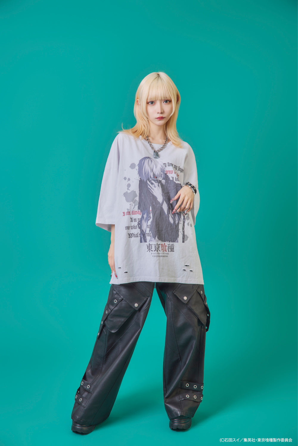 【P.N UNDERGROUND×東京喰種】金木研ダメージ TEE (735620)