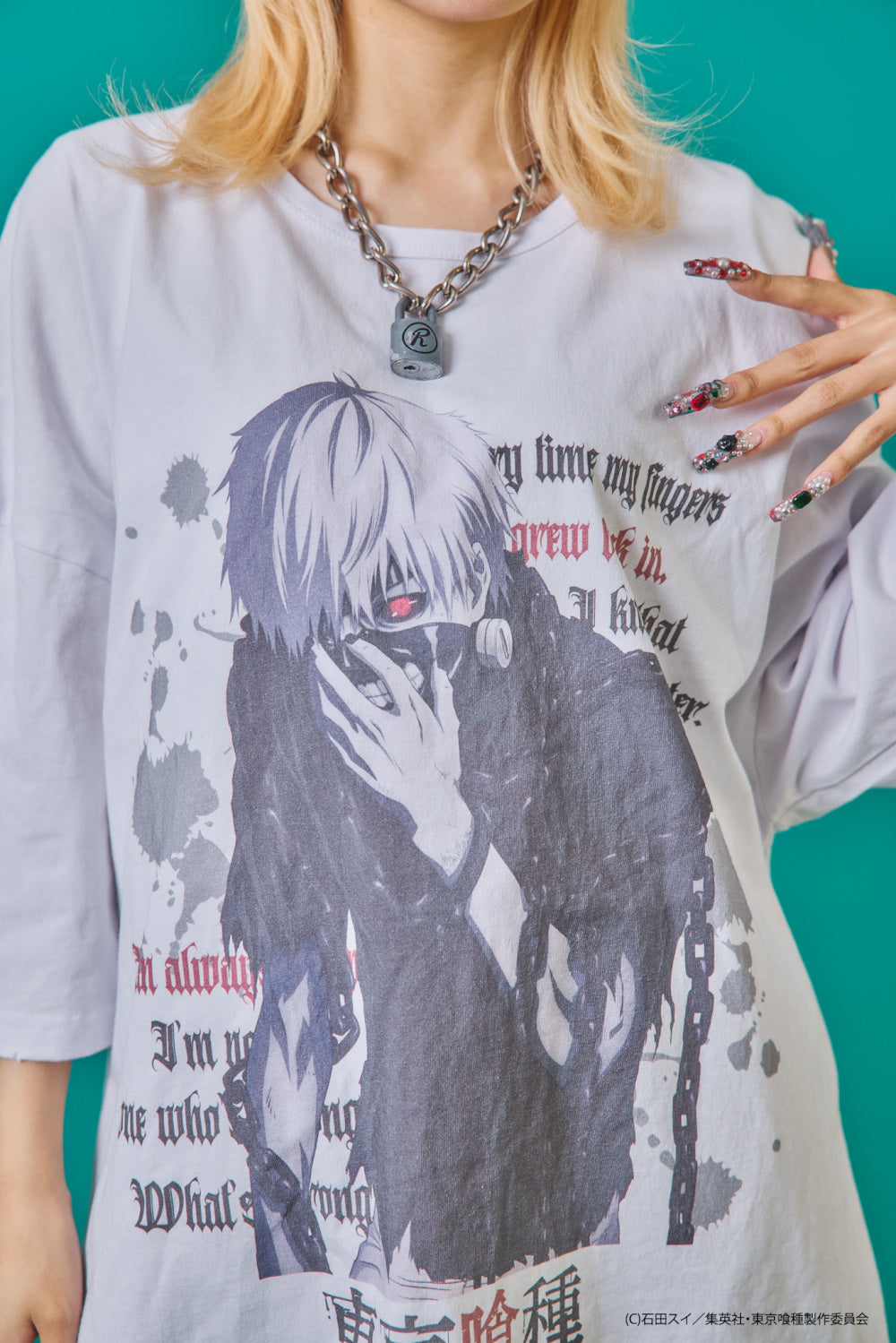 【P.N UNDERGROUND×東京喰種】金木研ダメージ TEE (735620)