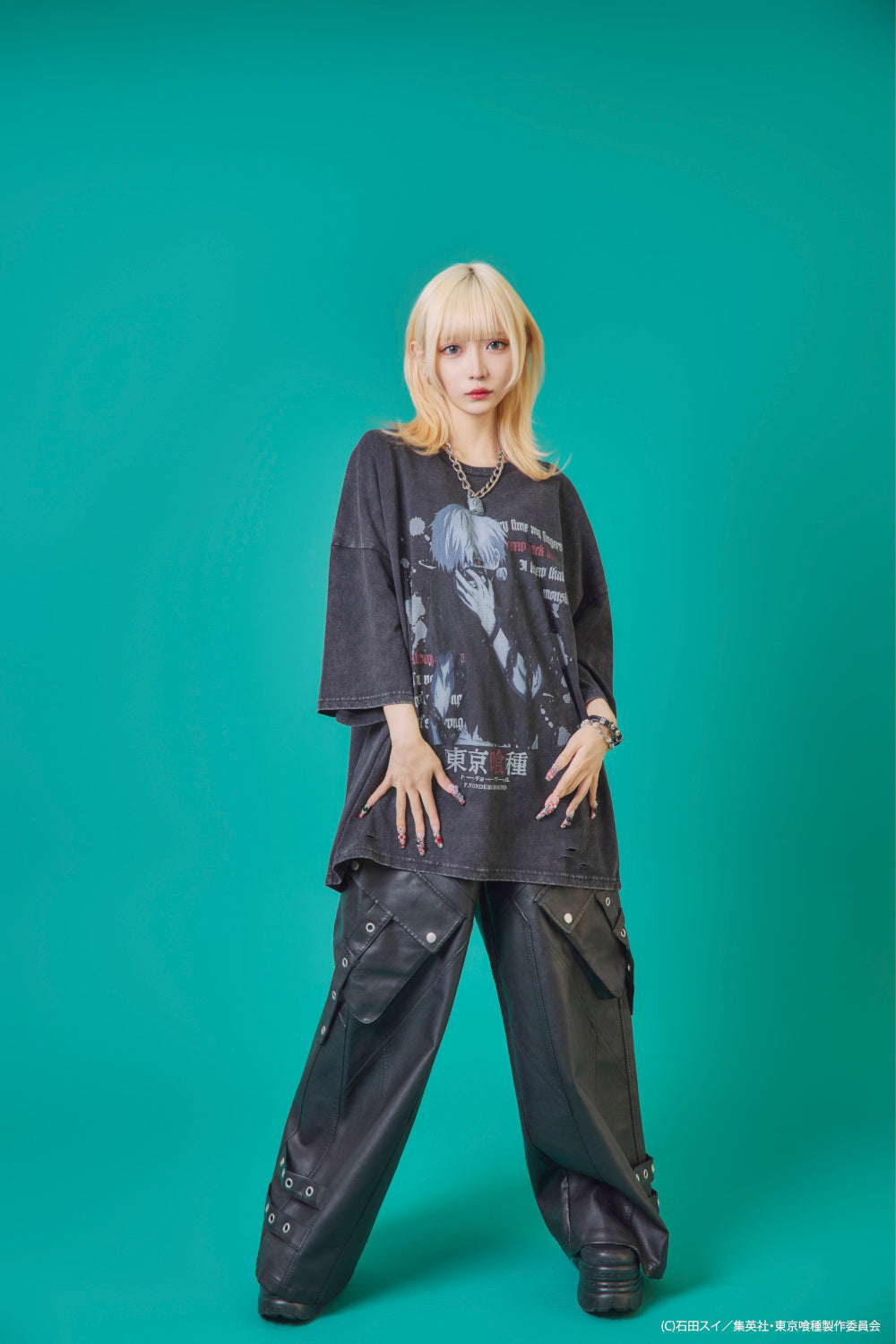 【P.N UNDERGROUND×東京喰種】金木研ダメージ TEE (735620)