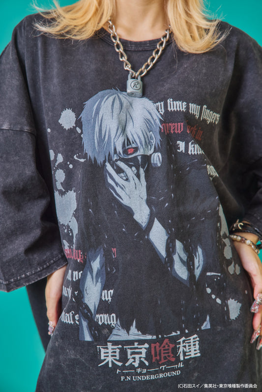 【P.N UNDERGROUND×東京喰種】金木研ダメージ TEE (735620)