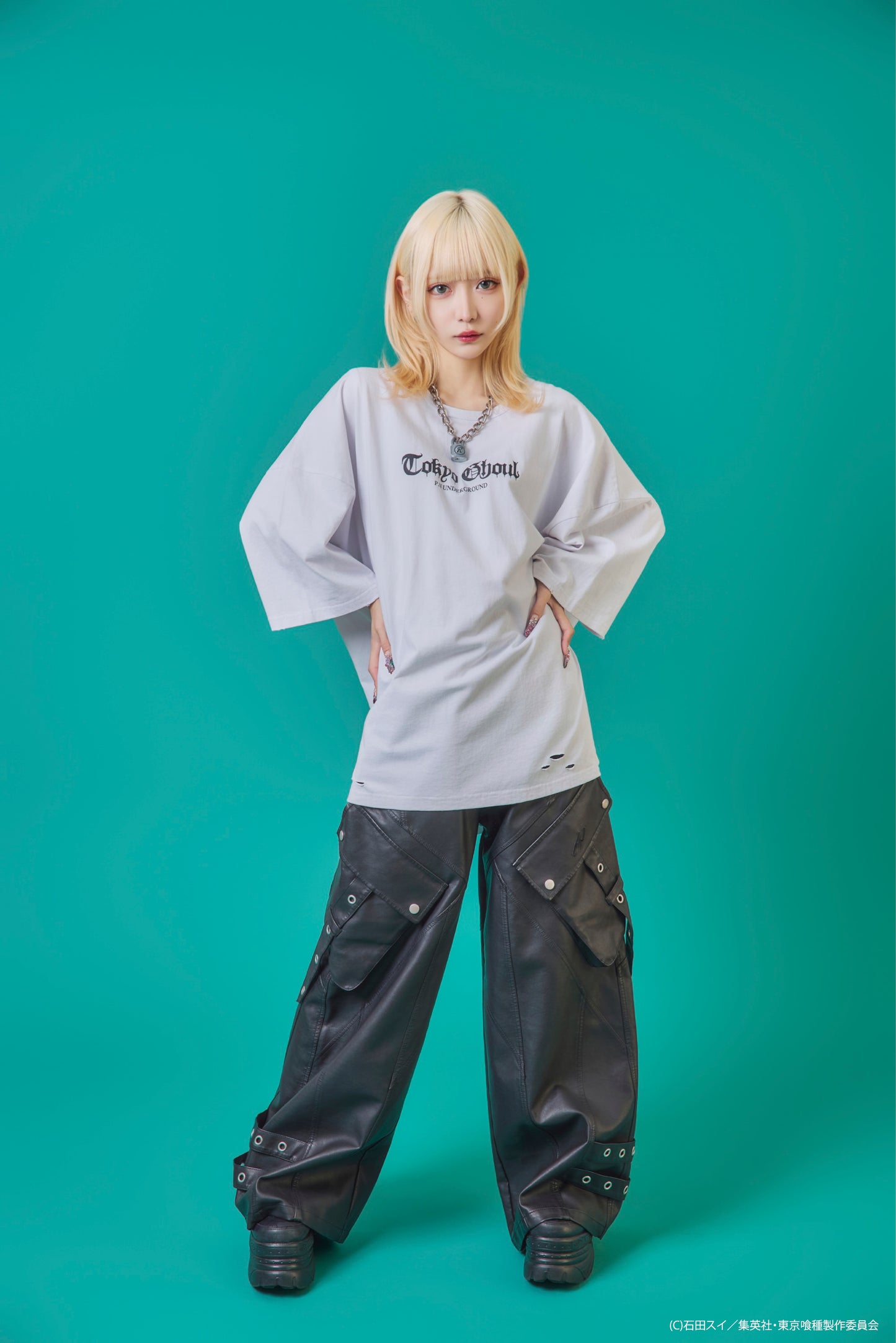 【P.N UNDERGROUND×東京喰種】東京喰種ダメージ TEE (735621)