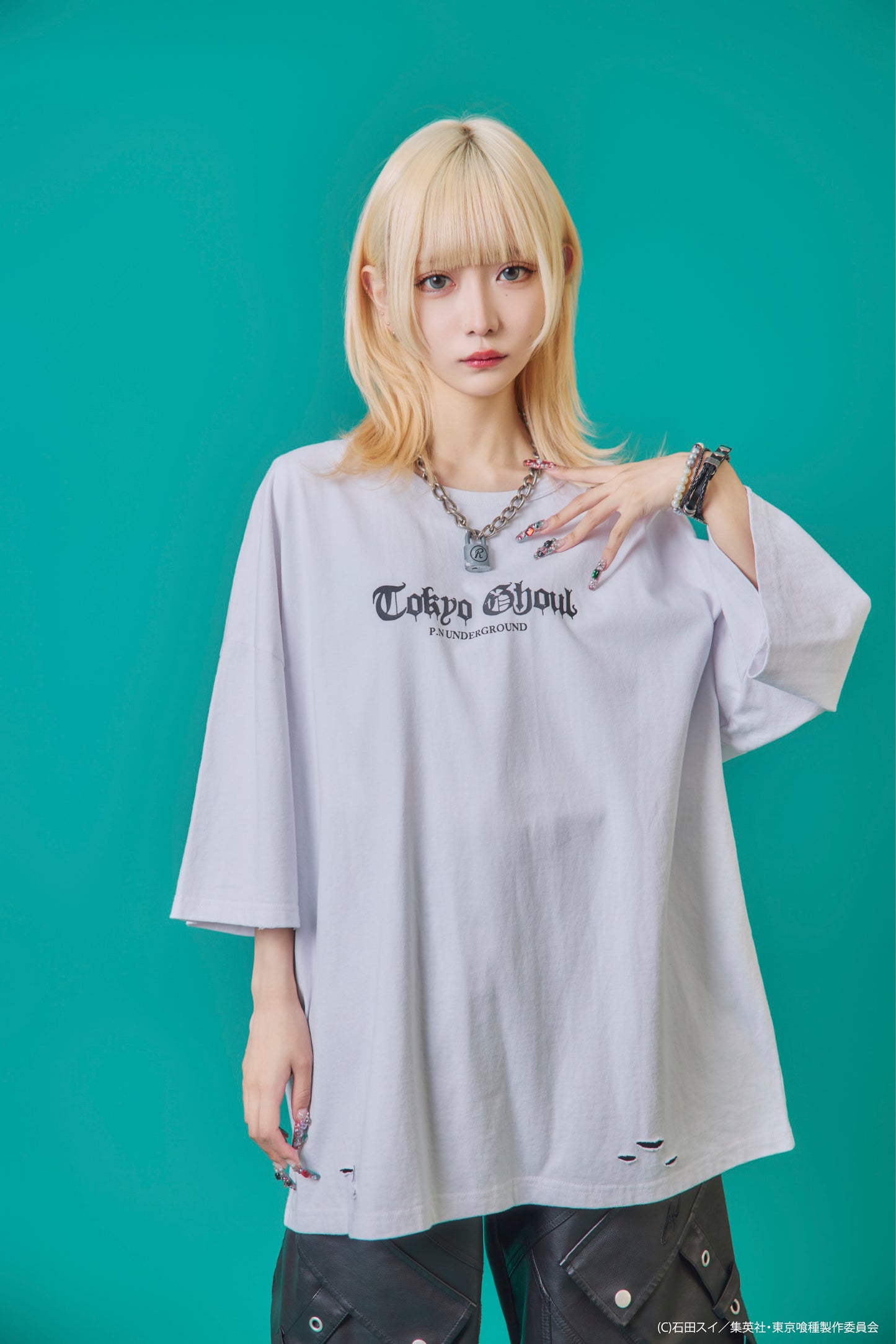 【P.N UNDERGROUND×東京喰種】東京喰種ダメージ TEE (735621)