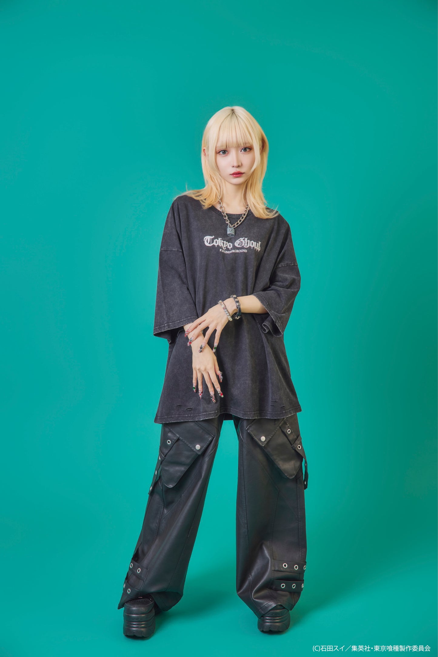 【P.N UNDERGROUND×東京喰種】東京喰種ダメージ TEE (735621)