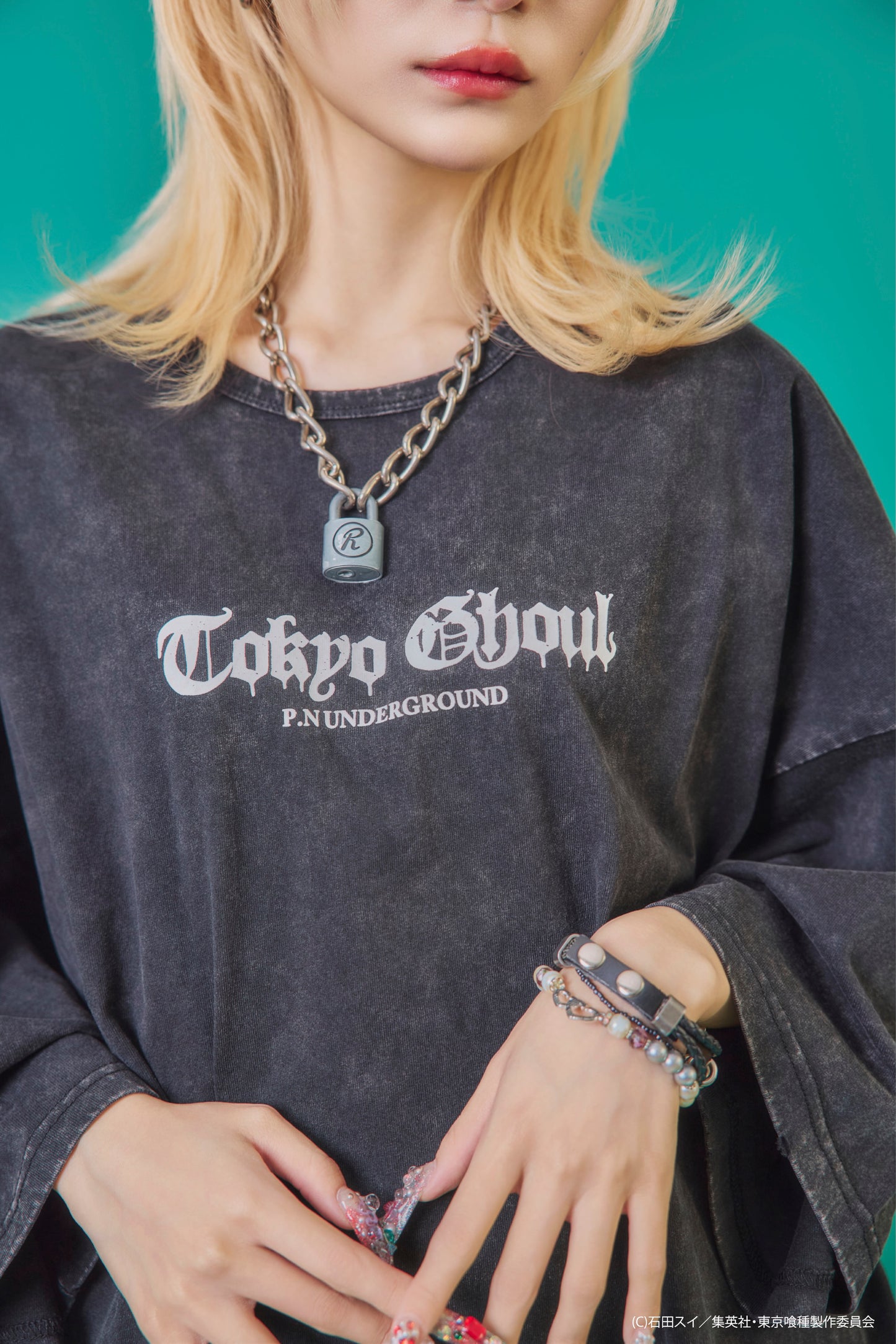 【P.N UNDERGROUND×東京喰種】東京喰種ダメージ TEE (735621)