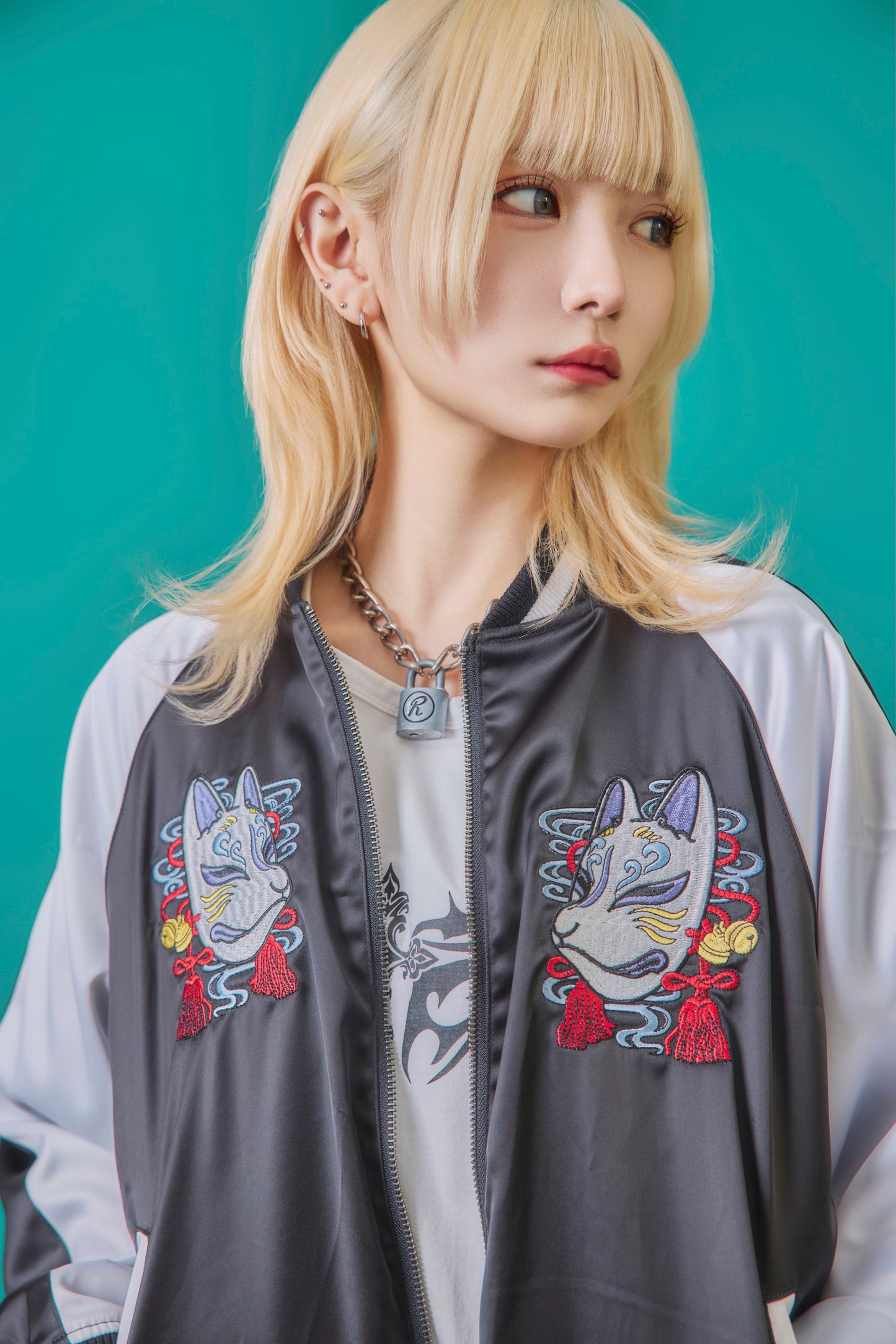 【PSYCHO NATION】× 寝田ルネ 龍着物スカジャン (735000)