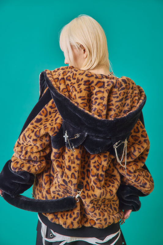 【PSYCHO NATION】猫耳 ファーフードブルゾン(735403)