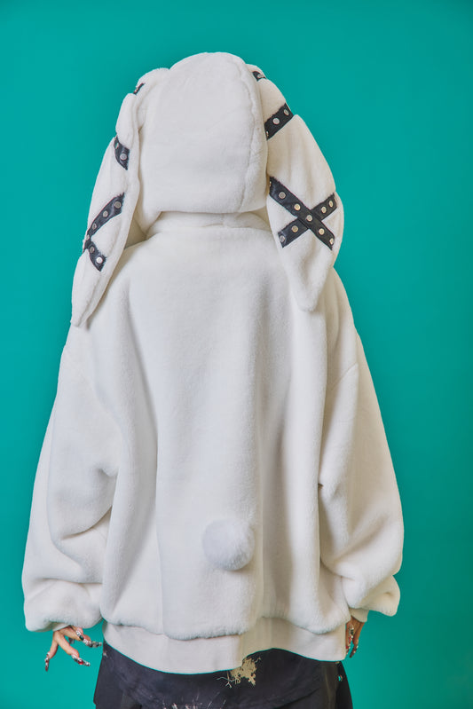 【PSYCHO NATION】うさ耳 ファーフードブルゾン(735402)