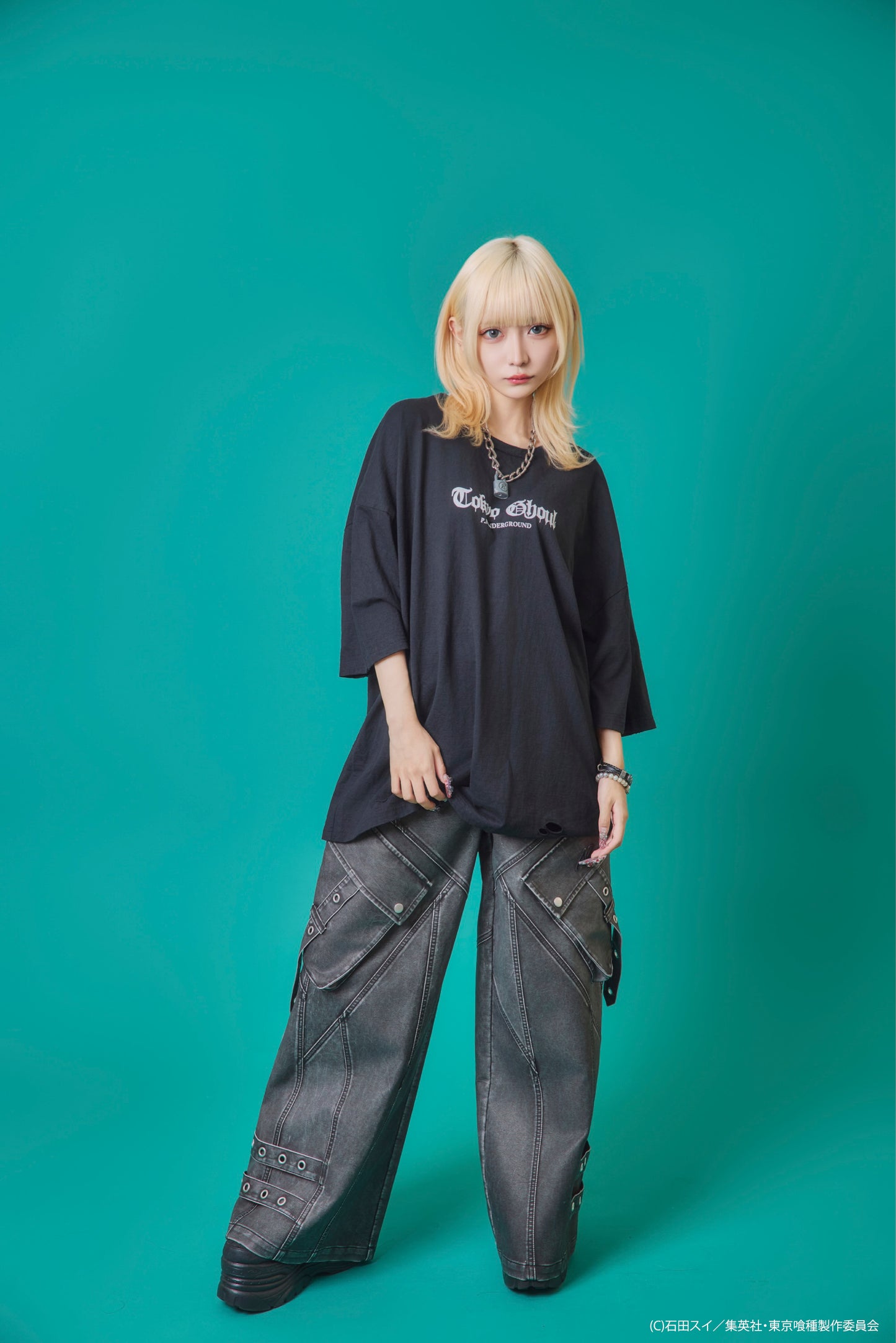 【P.N UNDERGROUND×東京喰種】東京喰種ダメージ TEE (735621)