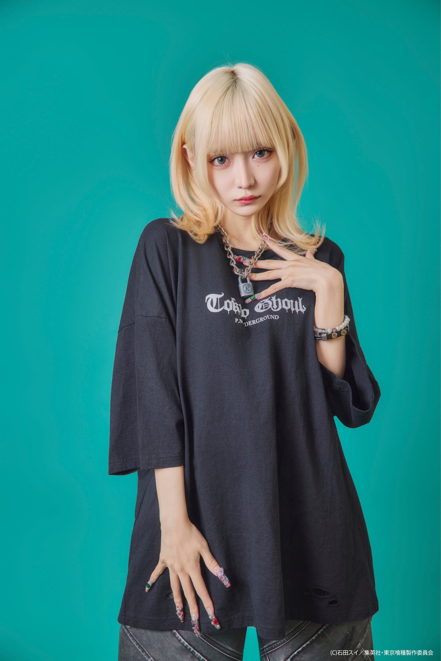 【P.N UNDERGROUND×東京喰種】東京喰種ダメージ TEE (735621)