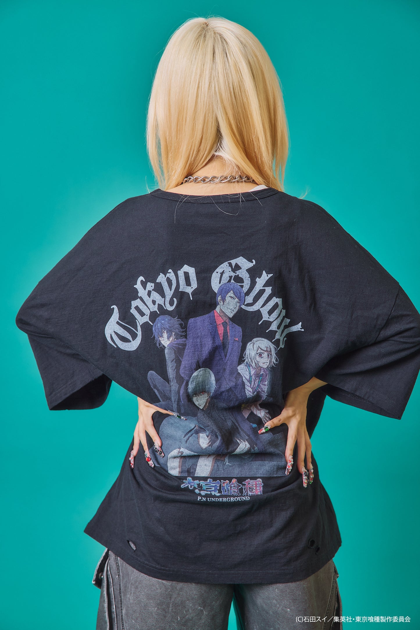 【P.N UNDERGROUND×東京喰種】東京喰種ダメージ TEE (735621)