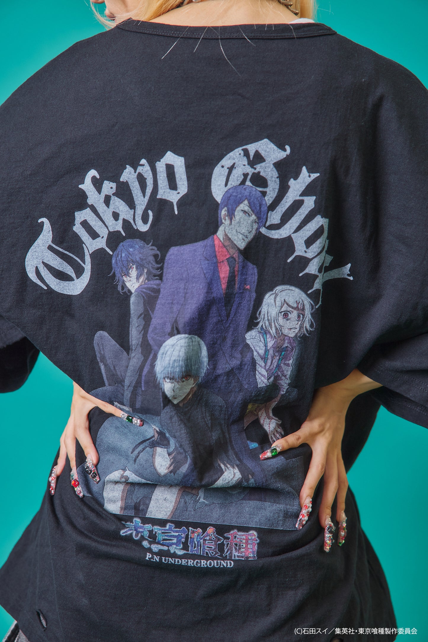 【P.N UNDERGROUND×東京喰種】東京喰種ダメージ TEE (735621)