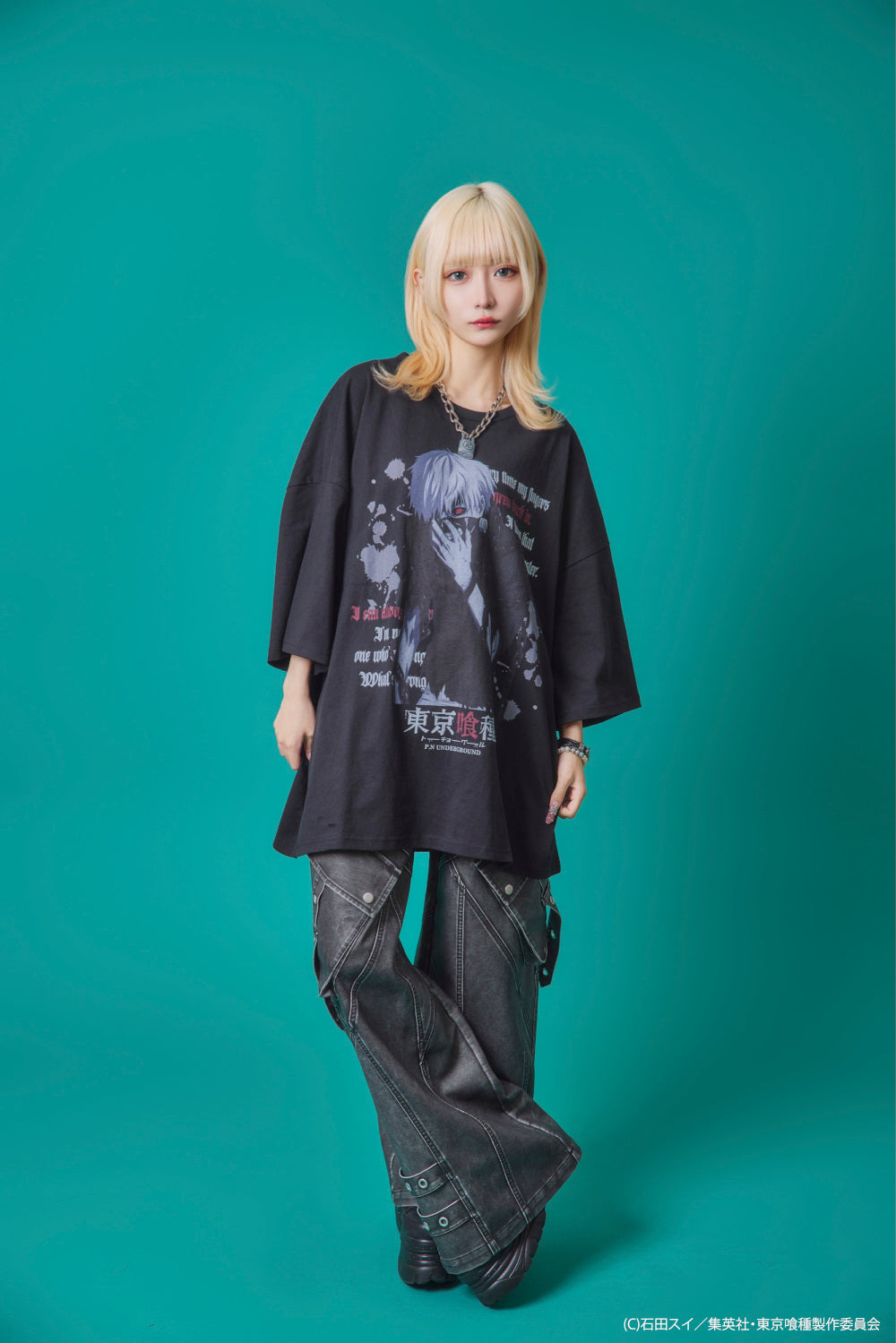 【P.N UNDERGROUND×東京喰種】金木研ダメージ TEE (735620)