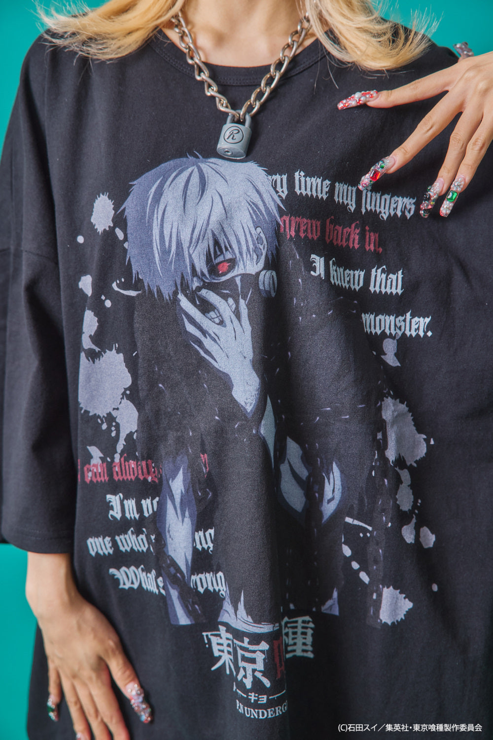 【P.N UNDERGROUND×東京喰種】金木研ダメージ TEE (735620)