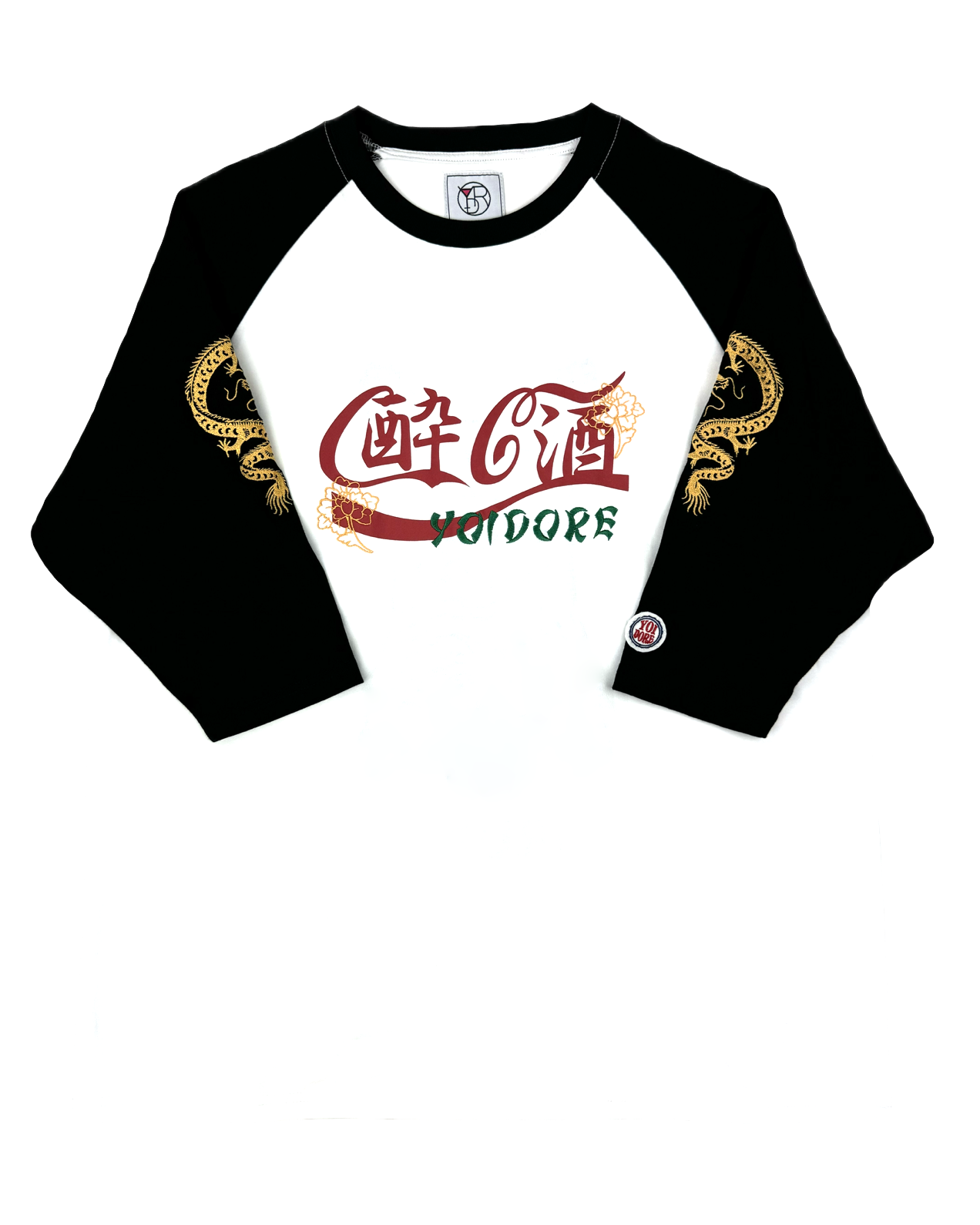 【YOIDORE】チベタン刺繍 ラグラン 7分袖 TEE (815508)