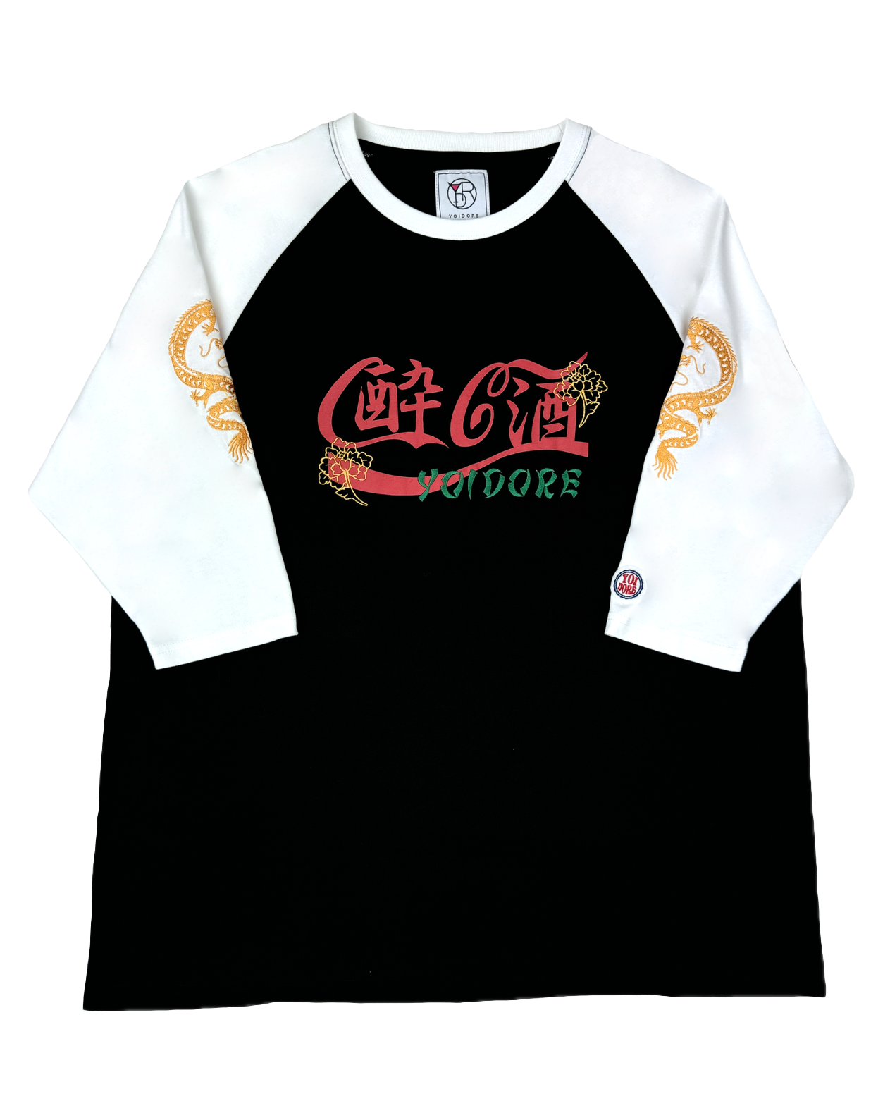 【YOIDORE】チベタン刺繍 ラグラン 7分袖 TEE (815508)