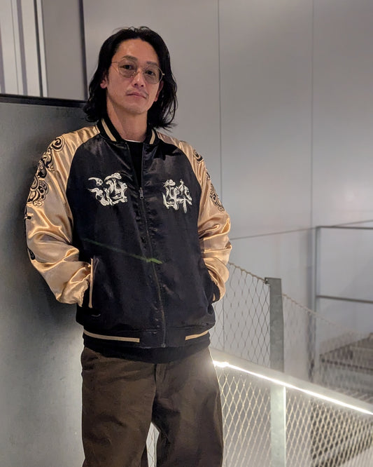 【YOIDORE】忍者と刀 リバーシブルスカジャン (815100)