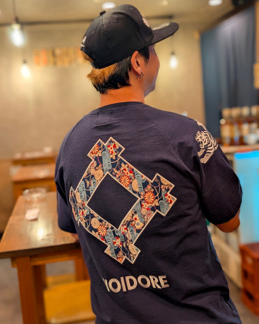 【YOIDORE大吟醸】酒虎小紋 ラグランスリーブTEE (826521)