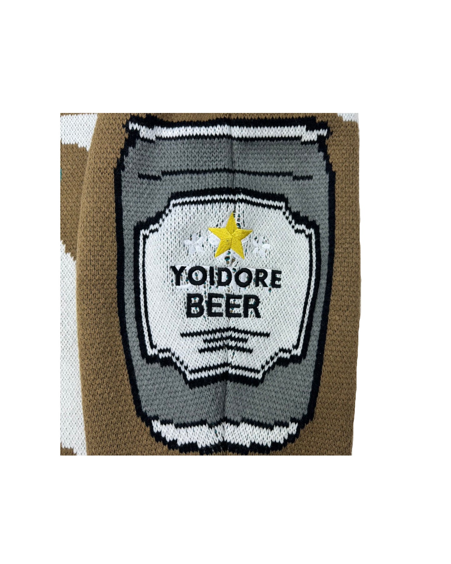 【YOIDORE】BEERビッグロゴ ジャガードニット (835800)