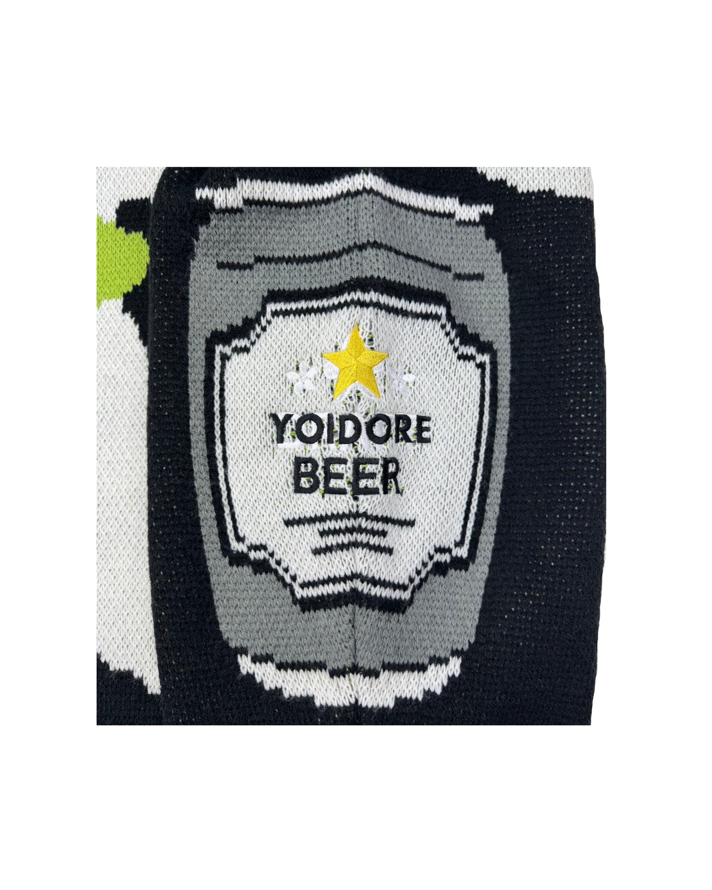 【YOIDORE】BEERビッグロゴ ジャガードニット (835800)