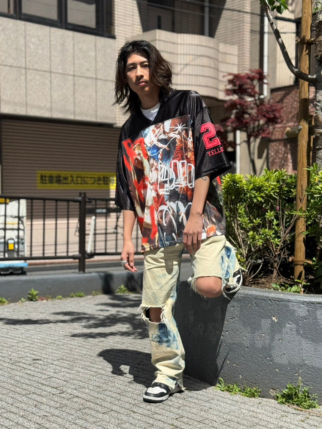 【Y.e(J)ow】PAINTINGグラフィック ホッケージャージ (125620)