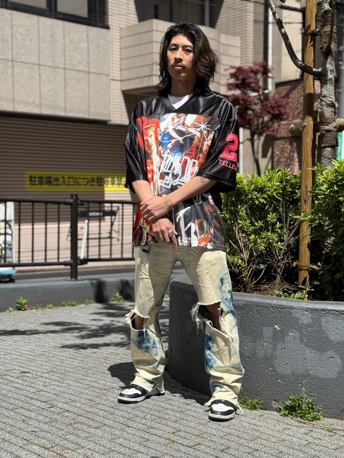 【Y.e(J)ow】PAINTINGグラフィック ホッケージャージ (125620)